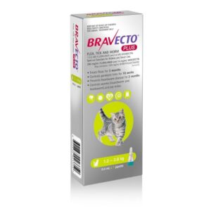 Bravecto Plus 1.2 - 2.8 kg kat