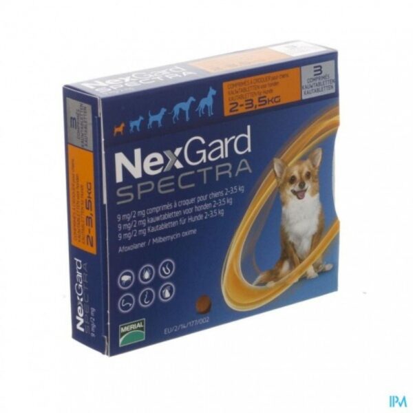 Nexgard Spectra hond 2 - 3,5 kg