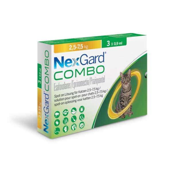 Nexgard Combo kat 2,5 - 7,5 kg